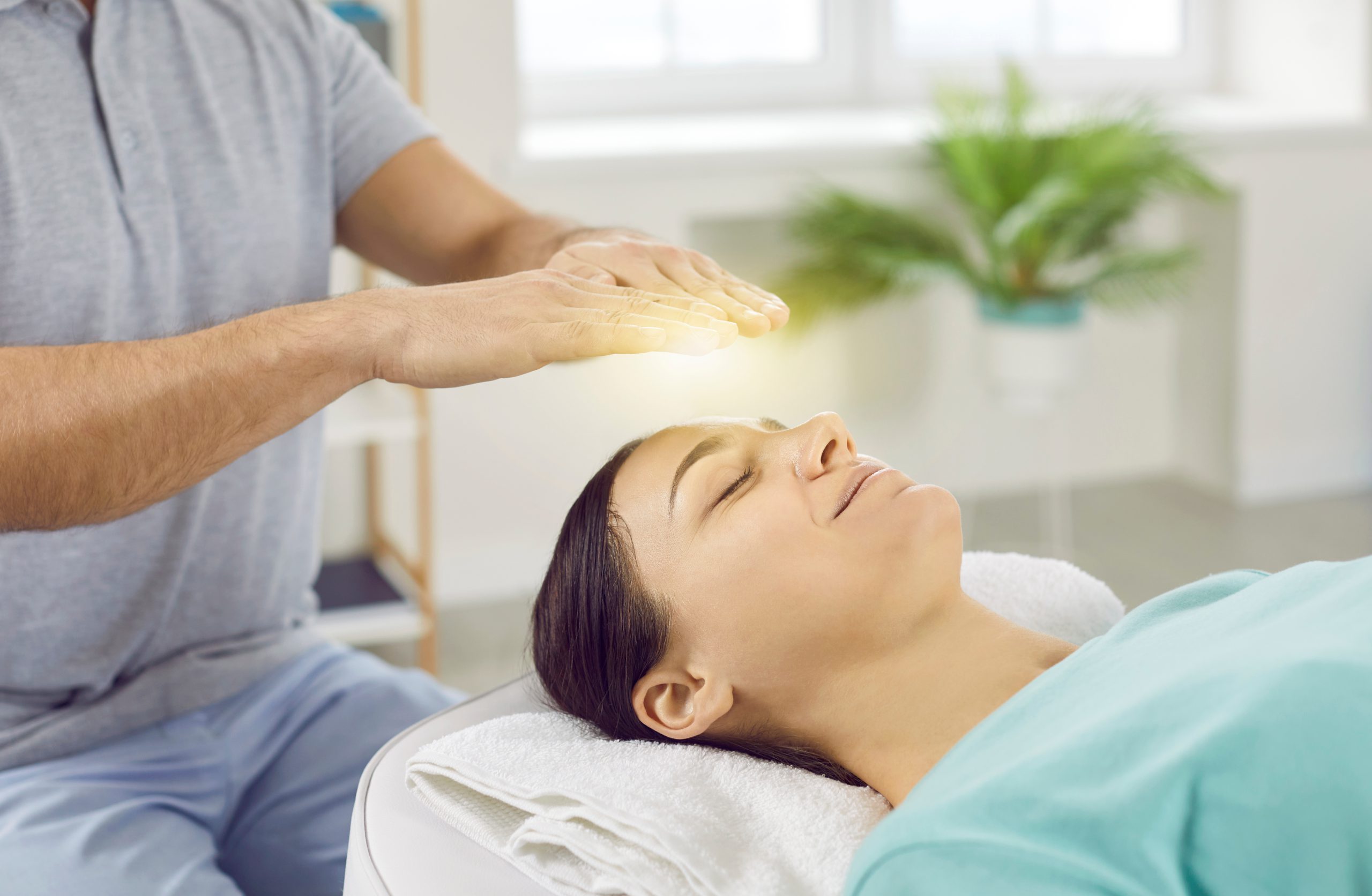 Happy,Relaxed,And,Calm,Young,Woman,With,Closed,Eyes,Receiving